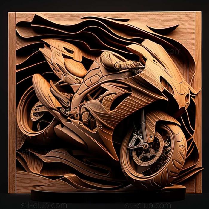 3D мадэль Kawasaki Ninja ZX 14 (STL)